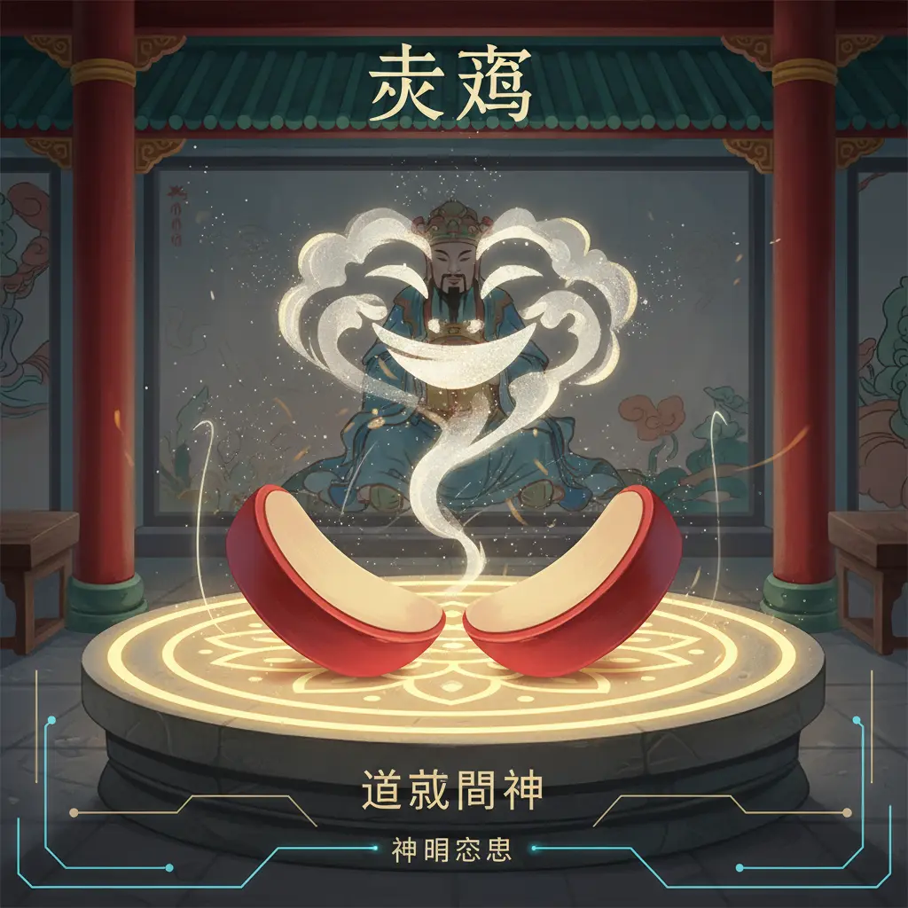 道教問神 - 笑筊