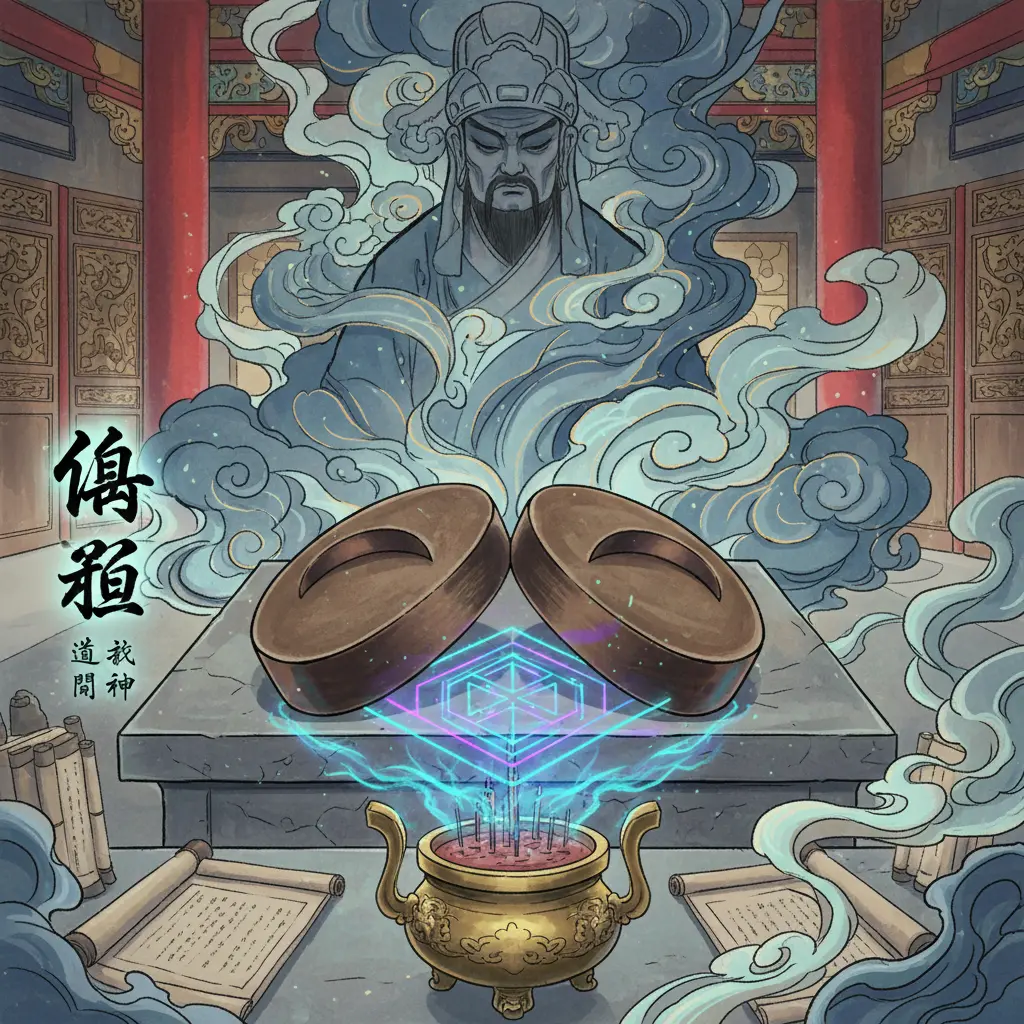 道教問神 - 陰筊
