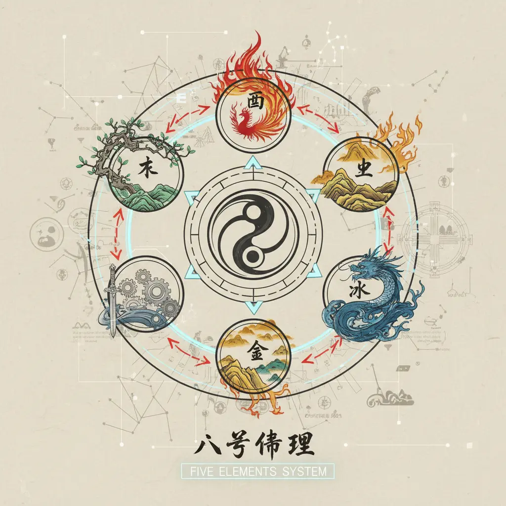 八字命理 - 五行結構