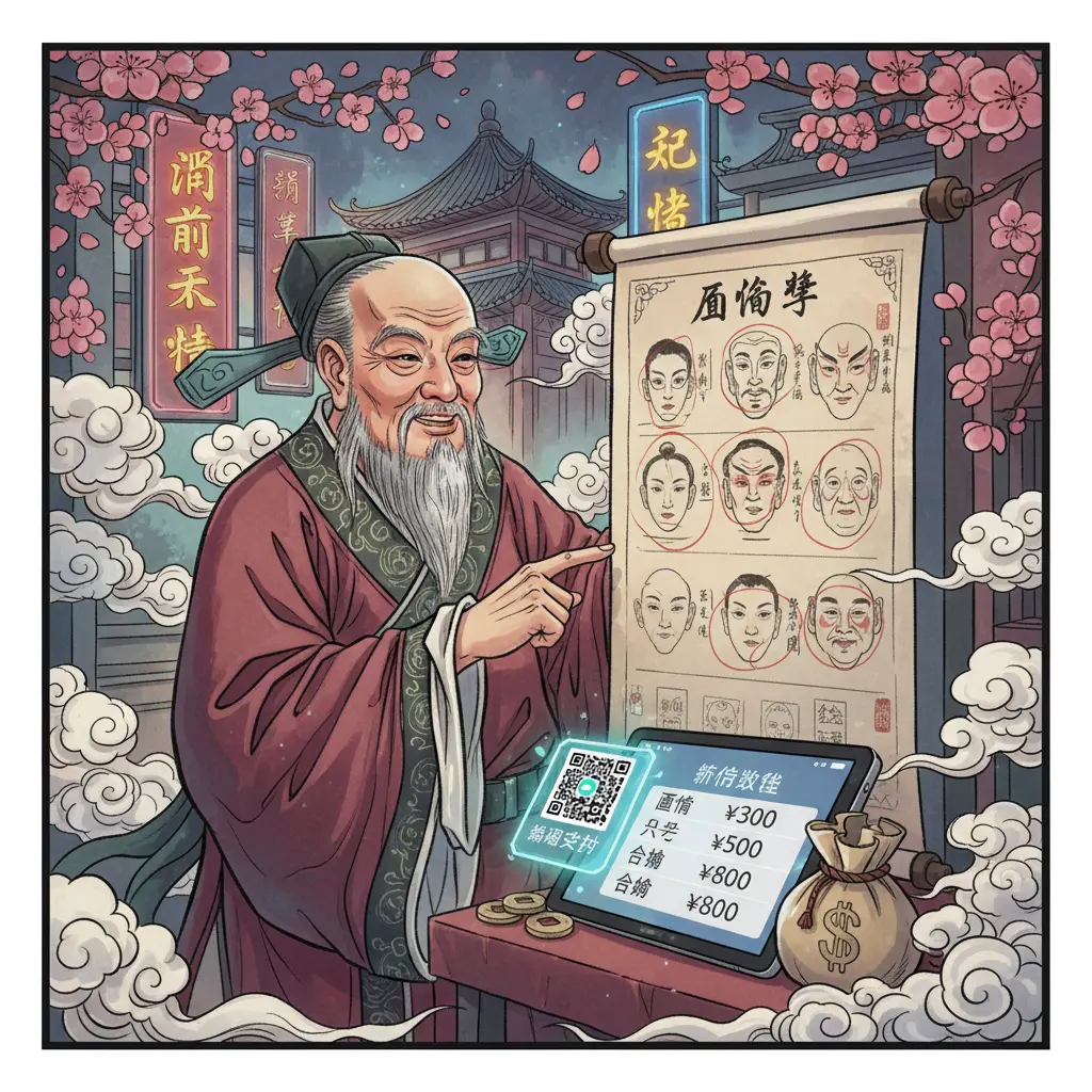 算命收費 - 面相學