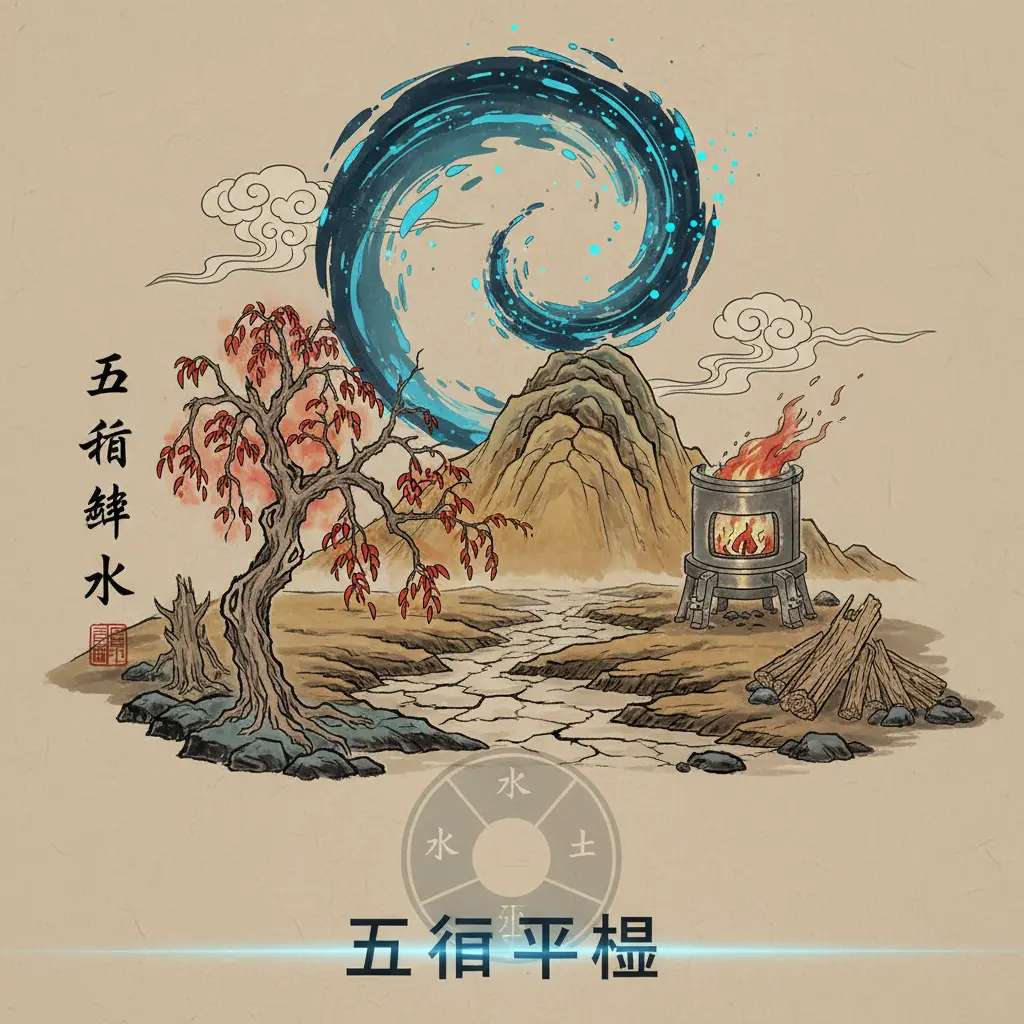 五行平衡 - 五行缺水